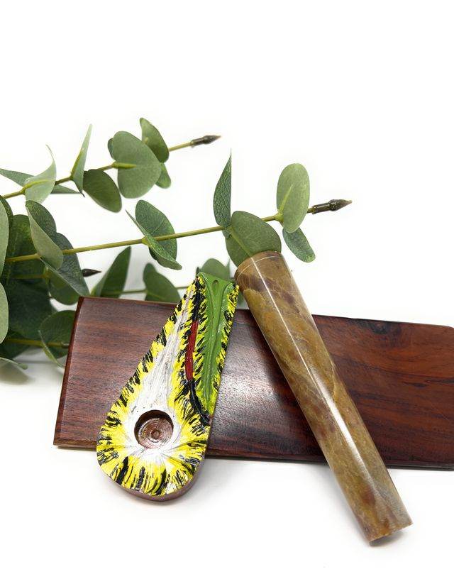 Chillium stone pipe set