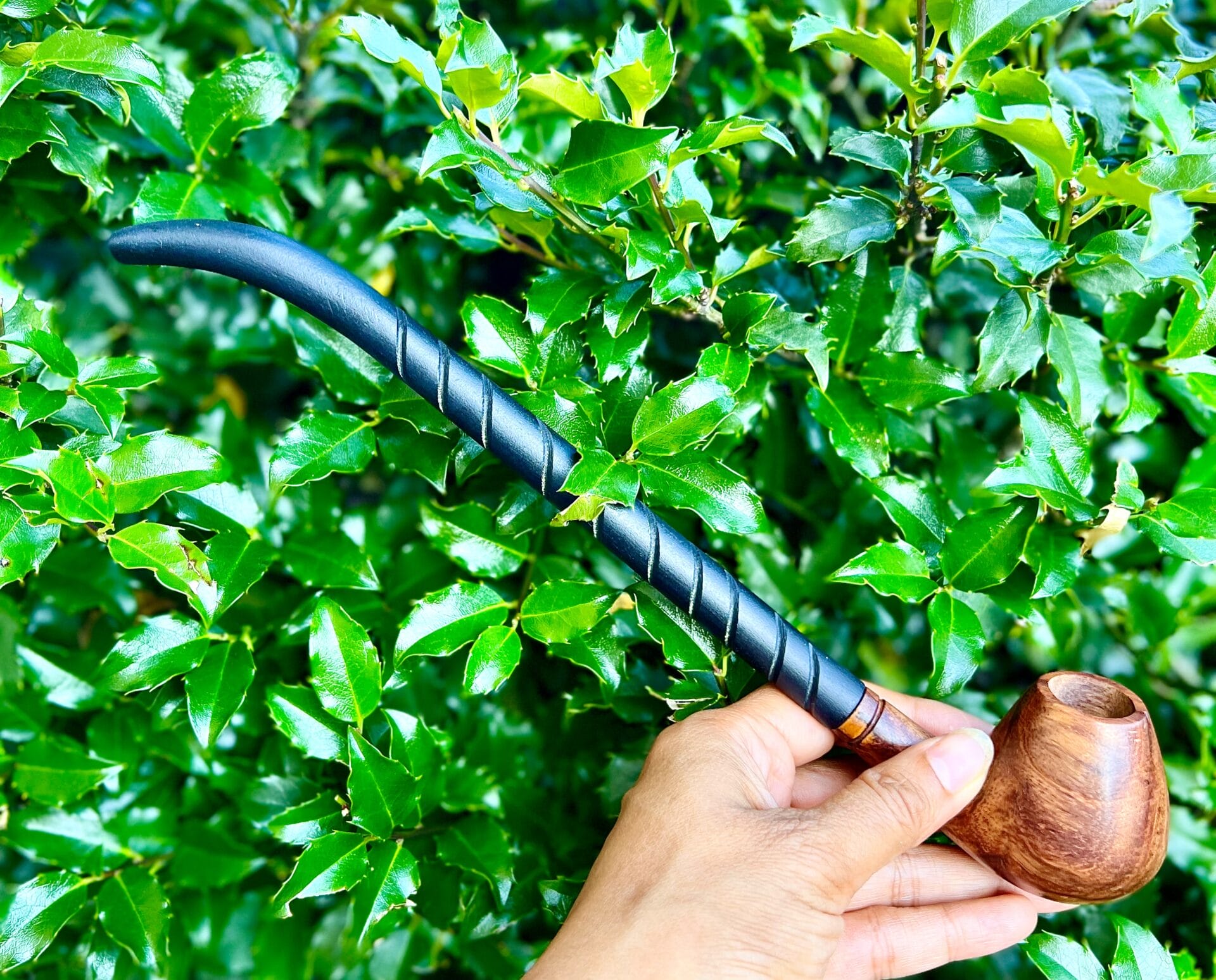 briar bent churchwarden pipe