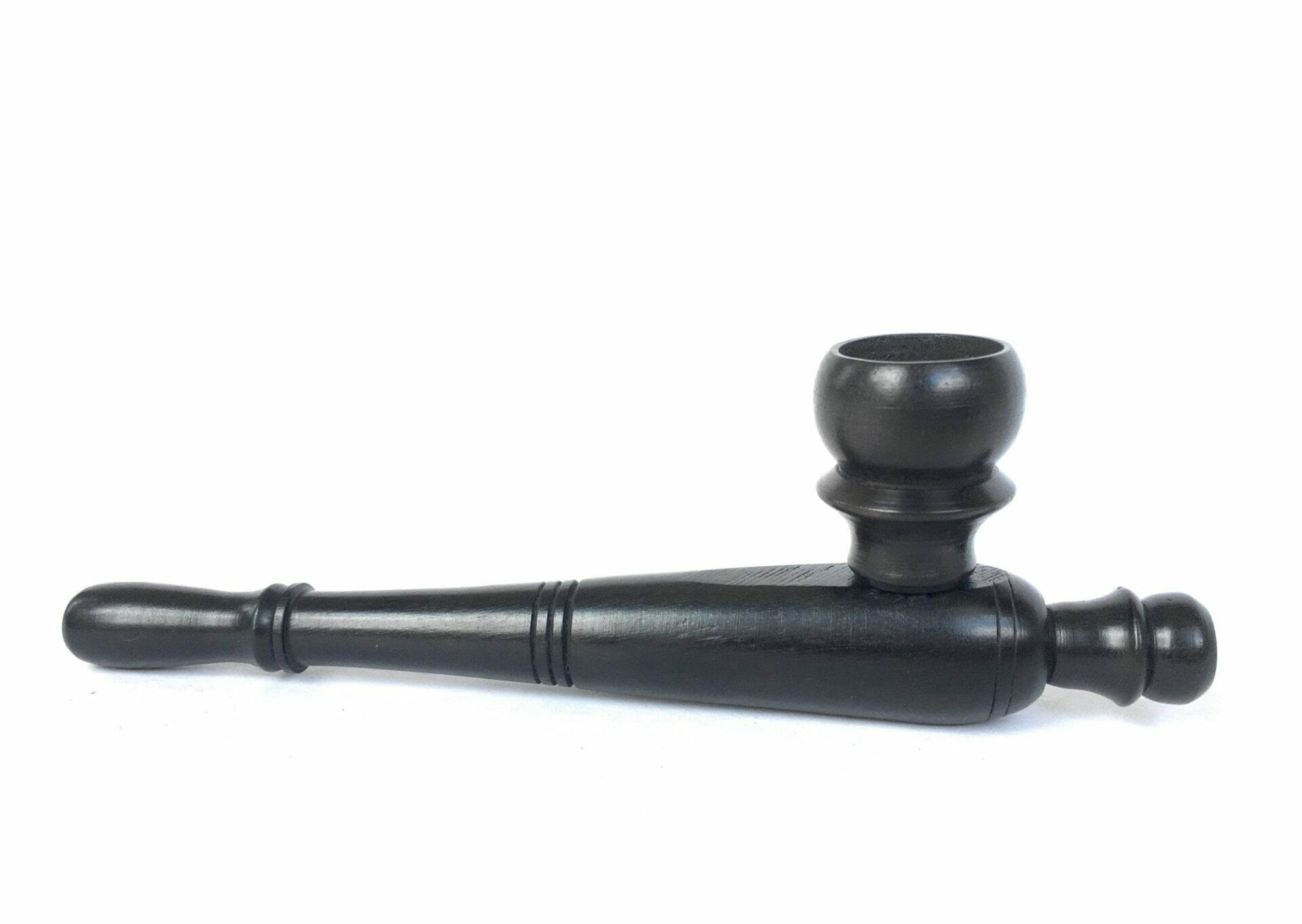 Matchpipe Black Ebony Wood herb Tobacco Smoking Pipe hand pipe 5 inch